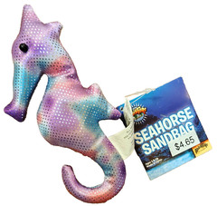 Seahorse Sand Filled Animal Toy – Heavy Weighted Sandbag Animal Plush Bean Bag