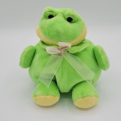 Hug And Luv Frog Plush Fat Stuffed Animal Toy Green 7″ Amphibian Toad Seated