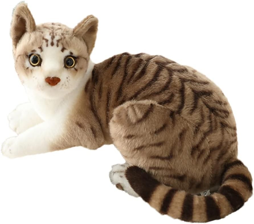 Siamese Cat Stuffed Animal, Shorthair Cat Realistic Plush Cat Stuffed Toys, Gift