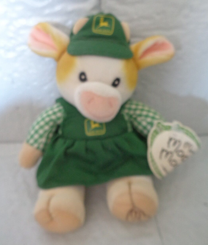 Mary’s Moo Moos – John Deere – Yellow – Girl Cow Plush