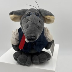 Vintage 1987 Heartline The Rat Pack The Big Cheese Plush w/Suit & Cigar 7″ Tall