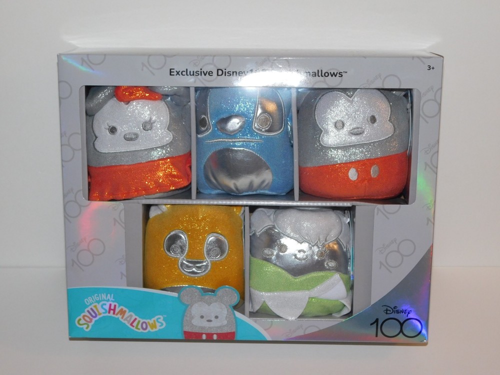 Squishmallows 5″ Disney 100th Anniversary EXCLUSIVE Limited Edition 5-Pack