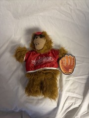 Burger King ALF Vintage Plush Stuffed Alien 1988 Baseball Red Jersey #1 Tag