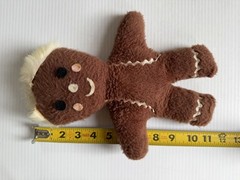 Vintage Gingerbread Man Boy Plush Beanbag Stuffed Toy 11”