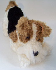 Douglas Cuddle Toys Wire Fox Terrier 13″ Plush Puppy Dog in Playful Pose
