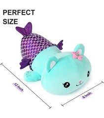 Onsoyours Cute Kitten Mermaid Plush Toy Stuffed Animal