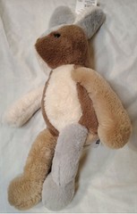 Way To Celebrate Easter 2026 Large Bunny Plush 23” Color Block Tan Gray – NEW