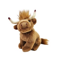 Living Nature Highland Cow Farm Stuffed Animal Soft Toy Cuddly Plush Plushie 6″