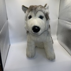 Circo 12″ Gray/White Husky Dog Plush Blue/Brown Eye Stuffed toy