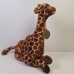 Geoffrey Giraffe Stuffed Animal Toy Brown 13″ Tall Plush Vintage 1988 Toys R Us