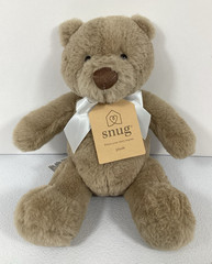 Snug Light Brown Fuzzy Soft Teddy Bear Plush Stuffed 2024 Lovey Baby Toy 11”