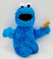 Sesame Street Talking Feed Me Cookie Monster Plush Toy Sings Talks WORKS SEE VID