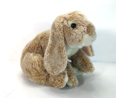 Animal Alley Tan Beige Lop-Eared Easter Bunny Rabbit Plush Toys R Us Vintage