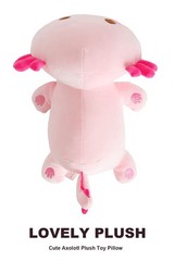 Cute Axolotl Plush, 19″ Soft Large Stuffed Animal Salamander Big Plush Pillow…