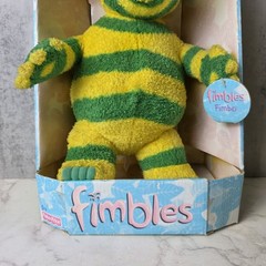 RARE FISHER PRICE FIMBO FIMBLES 2002 PLUSH TOY NEW IN BOX – BOX WEAR