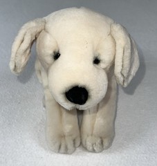 VTG Russ Berrie Rover Puppy Dog Realistic Plush Cream Beige – All Tags