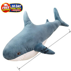 39.3-Inch SharkPlush Toy Giant SharkStuffed Animal Soft X-Large, Blue