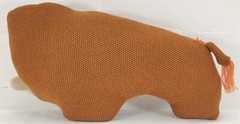 Woolly Mammoth Pillow Plush 17 x 9 inch limited edition Brown Large Stuffed Tusk