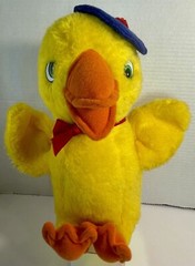 Animal Toys Plus Yellow Duck Plush In Blue Beret NY NY 12 Inch 1970’s Vintage