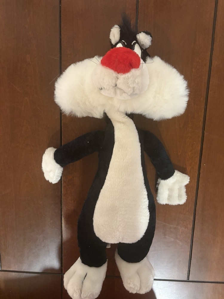 Ace Novelty Company 1995 Hard Plush Sylvester the Cat 20″ Looney Tunes *