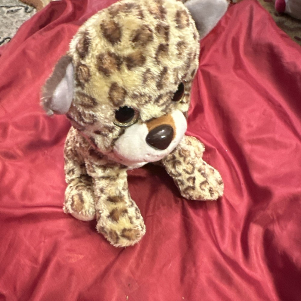 MVP Plush Leopard Stuffed Animal Brown Tan White 2017 MVP1700035