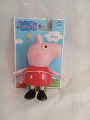 3pc Plush Pigs, Ganz Heart Tugger Pig, ABD Peppa Pig, Plastic Peppa Pig Hasbro