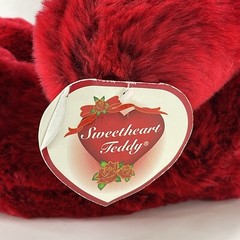 Dan Dee Plush Bear 2004 Sweetheart Teddy Beautiful Red Valentines Day Heart Tags