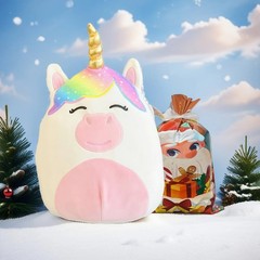 14″ Rainbow Unicorn Plush Toy Stuffed Animal Soft Pillow Kids Girls Gift
