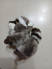Wild Republic Plush 8″ Racoon Woodland Brown White Stuffed Animal