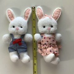 Vintage Gingham Bunny Rabbit Plush From Hallmark For Spring Easter Boy And Girl