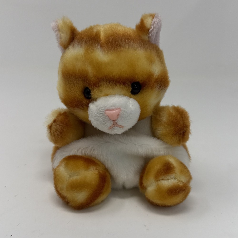 AURORA WORLD PALM PALS MEOW THE ORANGE TABBY KITTEN STUFFED PLUSH ANIMAL