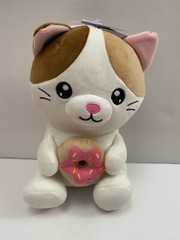 Cuddle Crew Stuffed Animal Plush -Cat With Donut NWT
