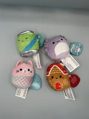 Lot Of Squishmallows Micromallows Nina Cat Casa Gingerbread Gist Monica Axolotl