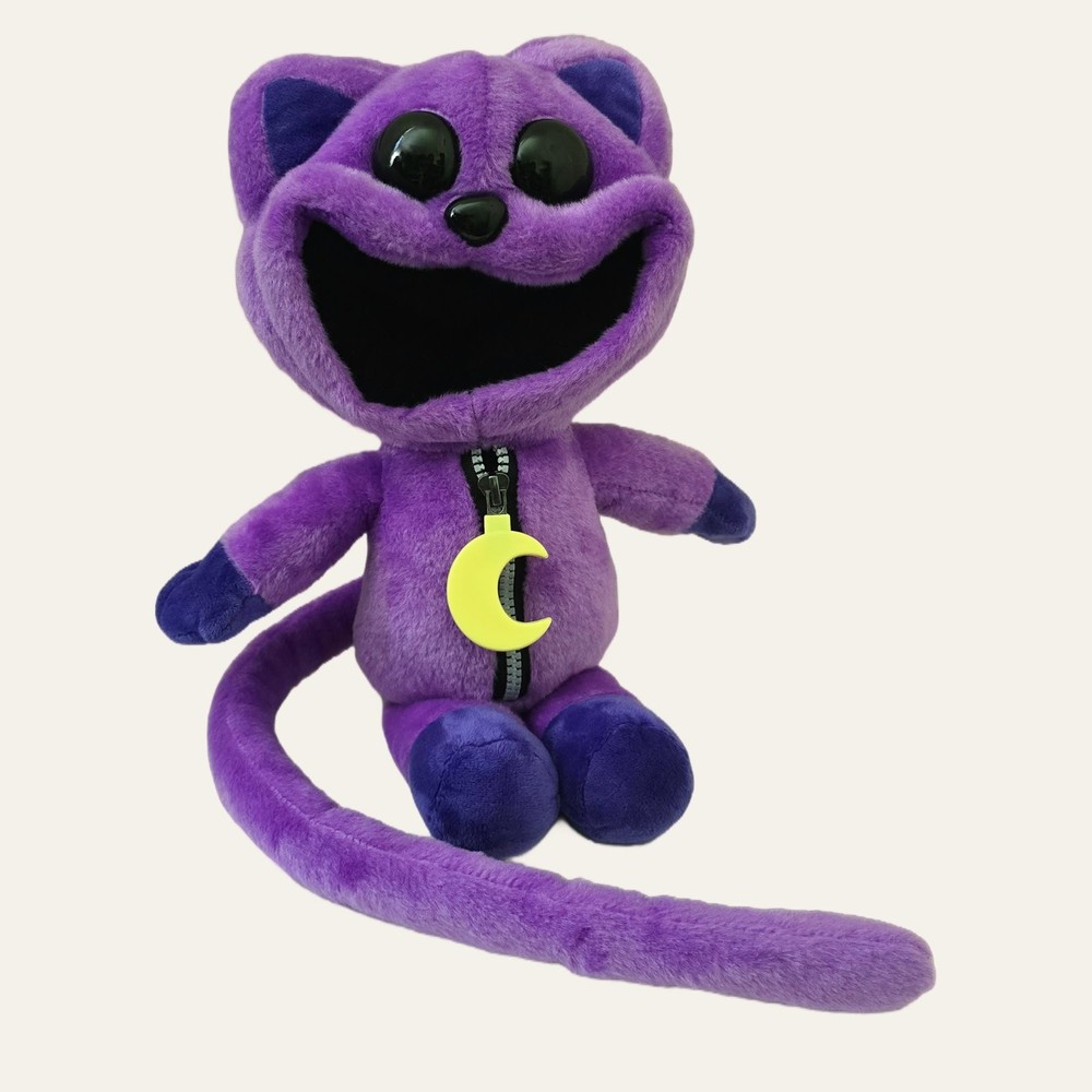Poppy Playtime CatNap Smiling Critters Plush CultureFly Zipper Pocket Moon Toy