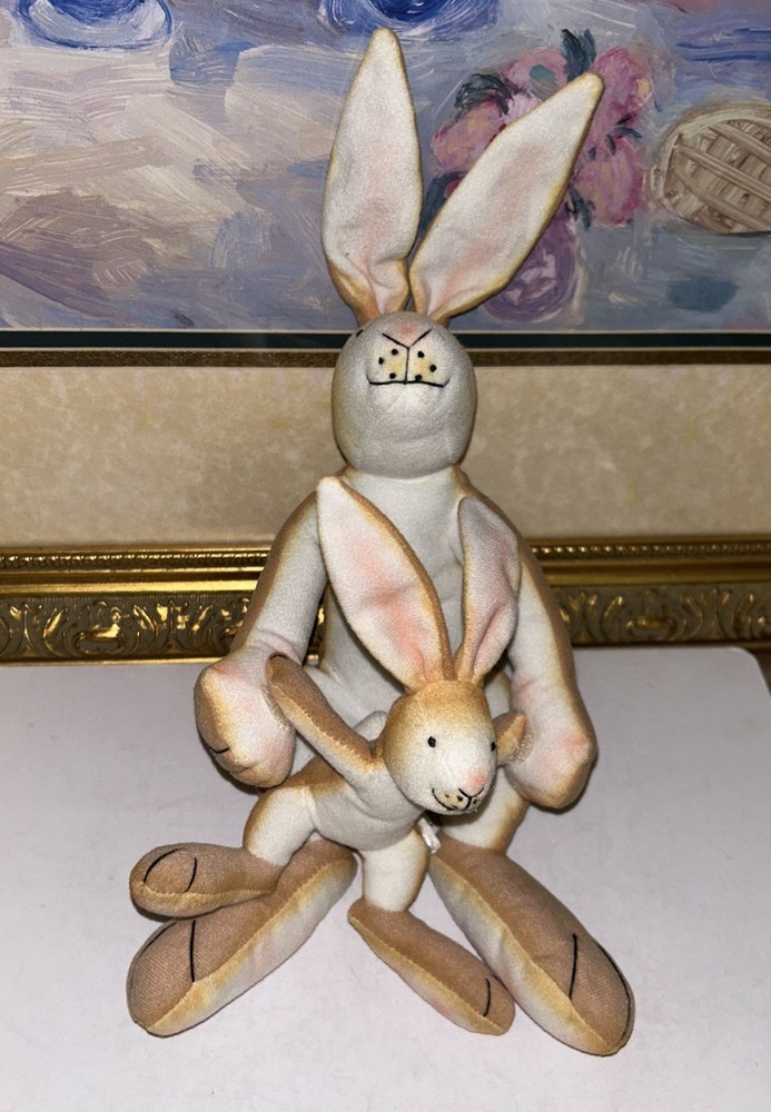 1994 Guess How Much I Love You Nutbrown Hare Rabbit & Mom Plush