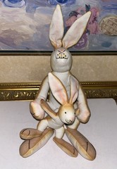 1994 Guess How Much I Love You Nutbrown Hare Rabbit & Mom Plush