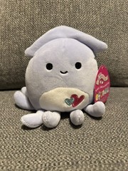 NWT Squishmallows 5” STACY Squid Hearts 2021 Blue Valentine Soft Plush Toy