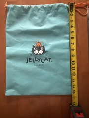 Jellycat London Blue Drawstring Dust Bag Pouch 11X 15.5- Dust Bag Only Preowned
