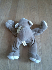 Vtg Commonwealth Floppy Teddy Bear Stuffed Plush Laying Down Cute 1994 W/ TAGS