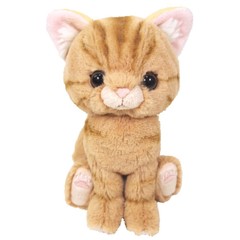 Kitten American Shorthair Brown 14.9×16.3×7.2cm Stuffed Animal Cat P-7531