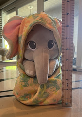 Disney Parks Babies Baby Animal Kingdom Safari Elephant Blanket Pouch Plush NWT