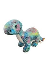 NEW BMI Plush Pals Blue Multicolored Shimmer Dino Dinosaur Stuffed Animal Toy