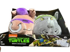 Club Mocchi Mocchi TMNT Bebop & Rocksteady 2-Pack Plush Gift Set New In Box