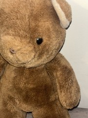 James River Teddy Bear Plush Brown Smiling Vintage Soft Toy 1987 – 12″