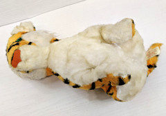 Rushton Company Sitting TIGER Plush Animal Green Eyes Atlanta Ga. VTG 50s-60s
