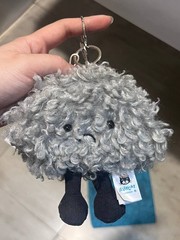 NWT Jellycat Storm Cloud Bag Charm Plush Keychain Dark Gray Cute Gift Sale Gifts