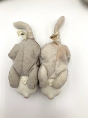 1992 Kitty Surprise Gray Cat With 2 Kittens Vtg Hasbro Plush Just Play Pink Bows