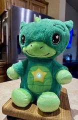 Star Belly Dream Lites Stuffed Animal Night light Dreamy Green Dinosaur, Present