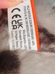 Wild Republic Harbor Seal Pup Spotted Black & Grey Plush Toy New With Tags