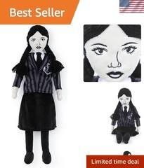 Wednesday Addams Plush Pillow Buddy – Super Soft Stuffed Character Pillow – P…